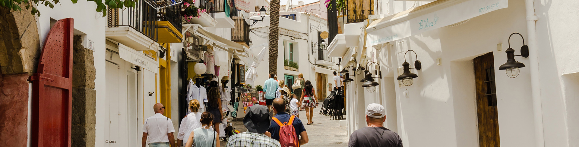 Les rues pittoresques d'Ibiza